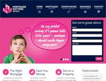 Tablet Screenshot of mortgagemattersdirect.co.uk